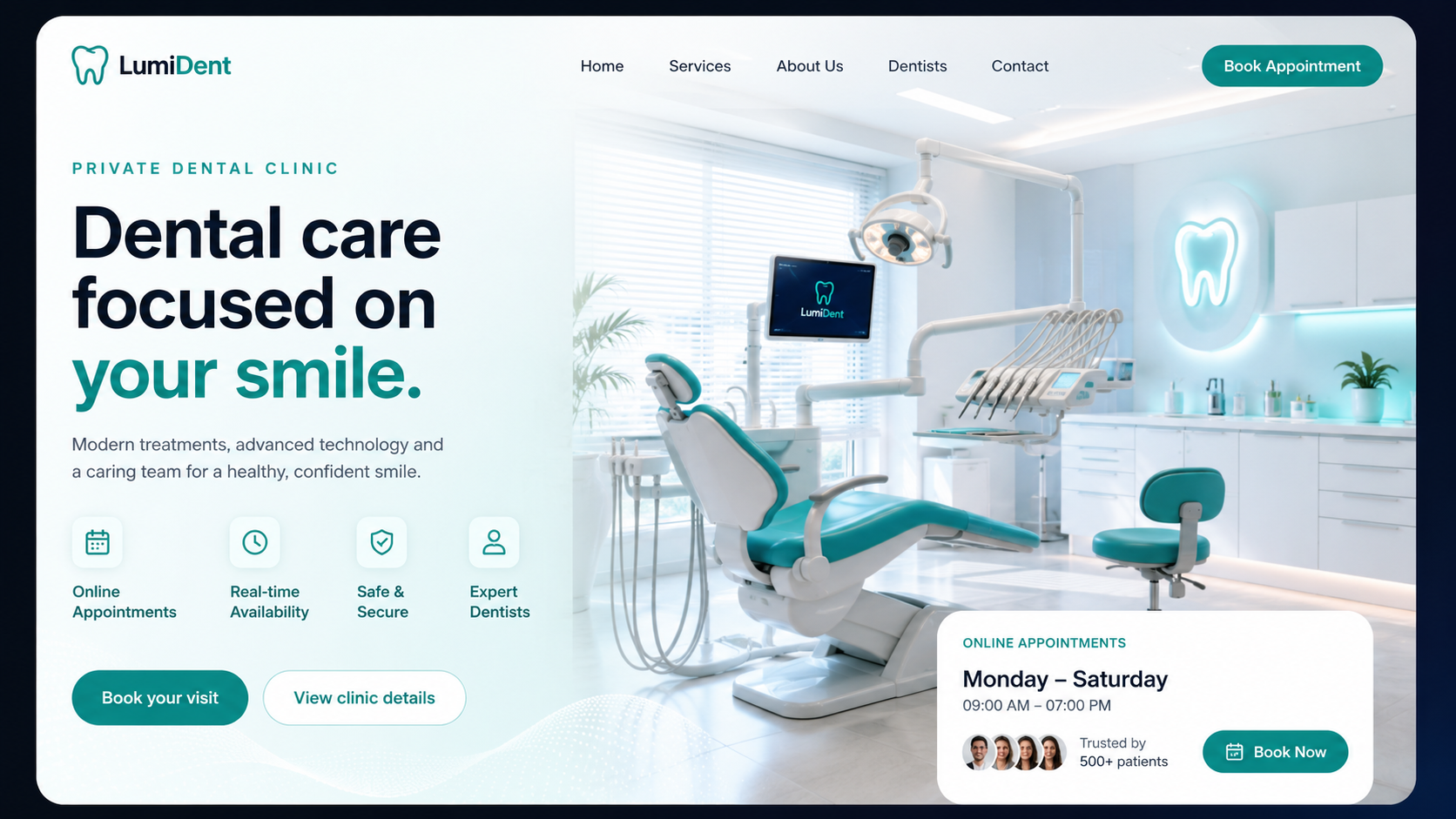 LumiDent Dental Booking Platform