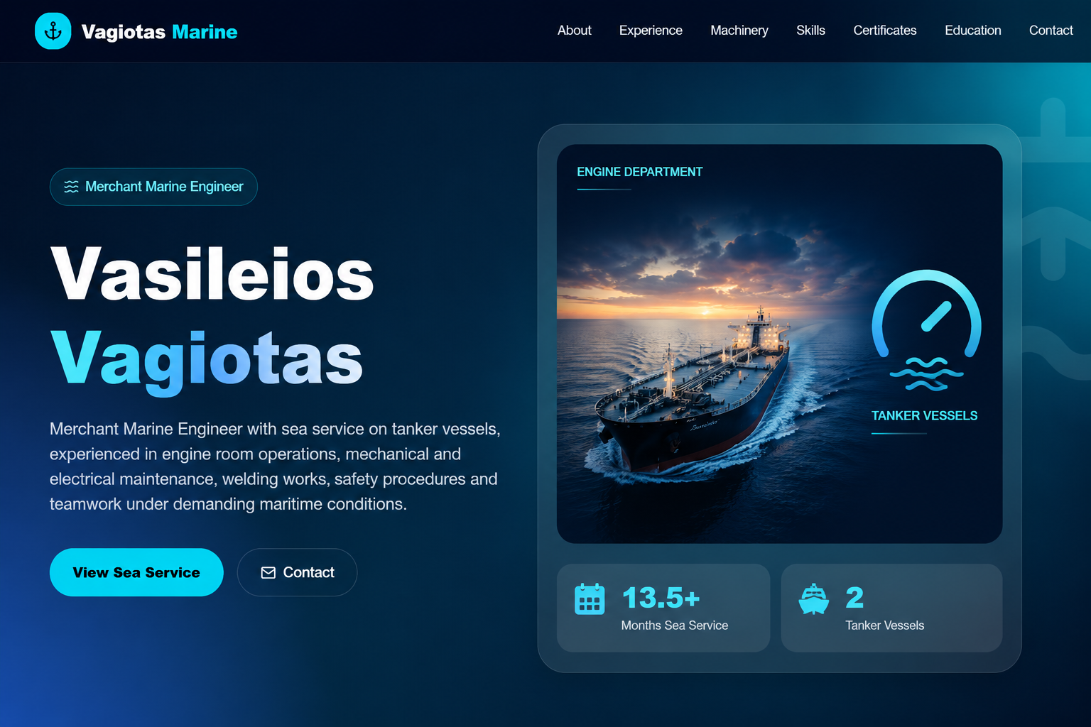 Maritime Portfolio Website