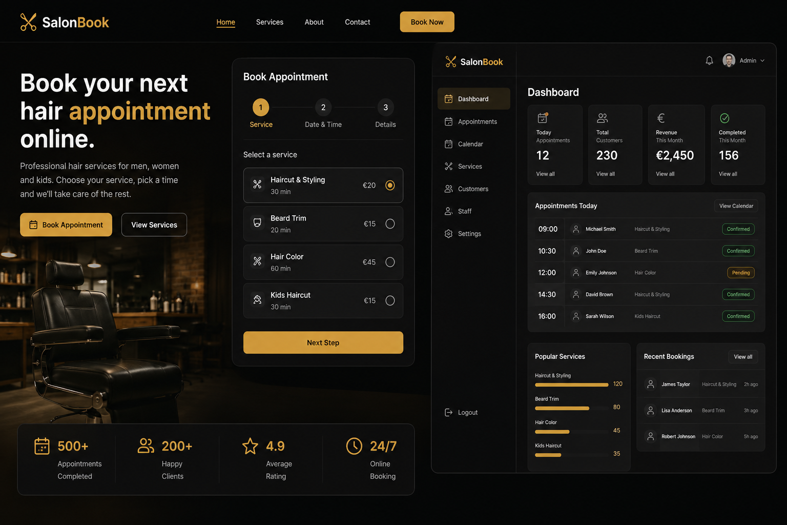 SalonBook Booking System